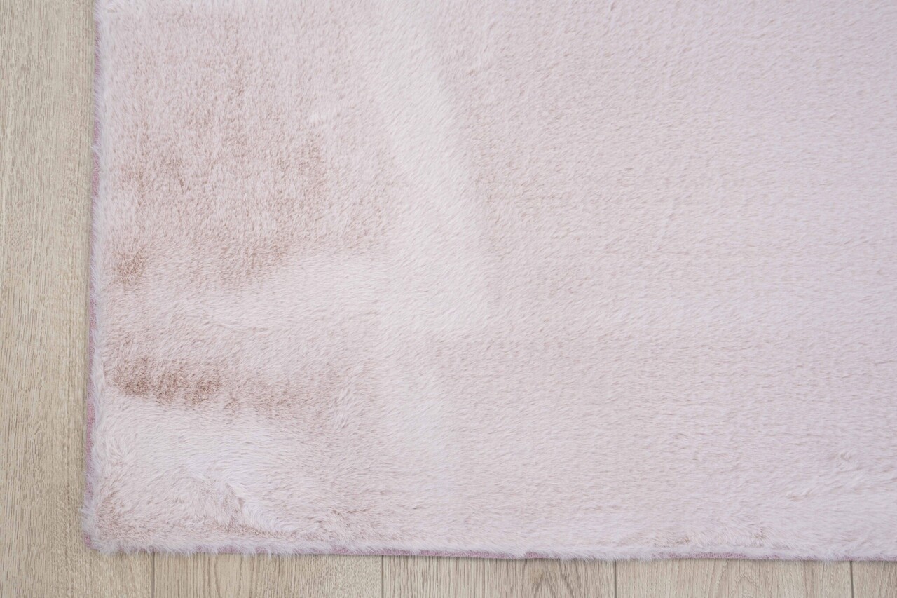 Flauschiger Teppich - Einfarbig Hochflor Superweich - Rosa