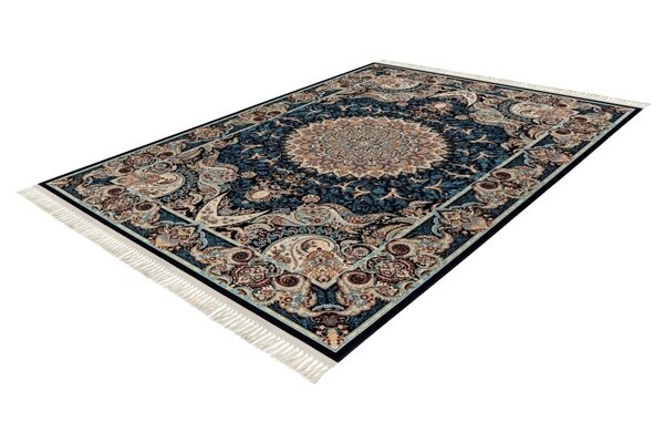 Darius Teppich - Medaillon Oriental Klassisch Persisch Design - Dunkelblau Darius Teppich - Medaillon Oriental Klassisch Persisch Design - Dunkelblau