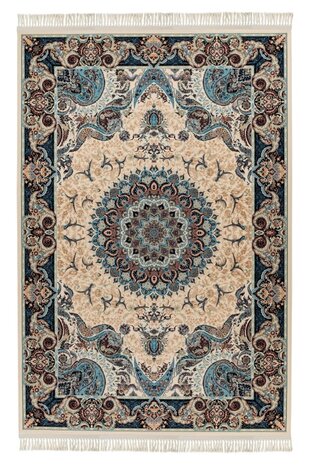 Darius Teppich - Medaillon Oriental Klassisch Persisch Design - Creme Darius Teppich - Medaillon Oriental Klassisch Persisch Design - Creme