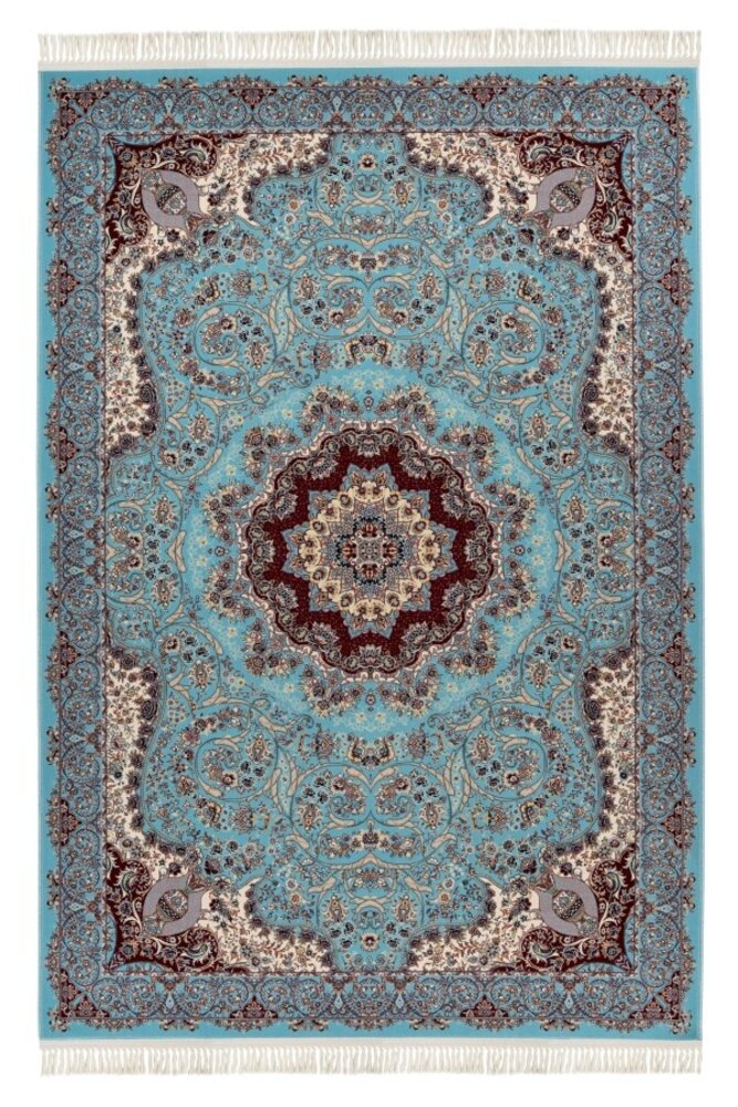Darius Teppich - Medaillon Oriental Klassisch Persisch Design - Blau