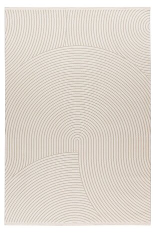Claire Teppich - Japandi Style Half Circles Modern - Creme Claire Teppich - Japandi Style Half Circles Modern - Creme