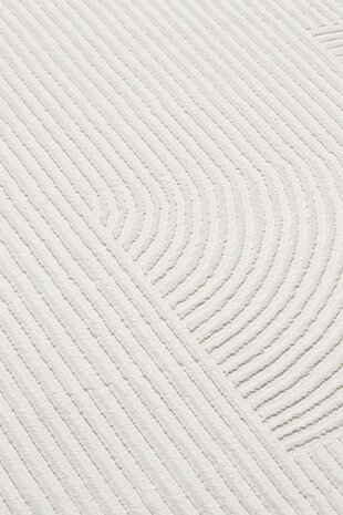 Nara Modern Teppich im japanischen Stil - Creme Nara Modern Teppich im japanischen Stil - Creme