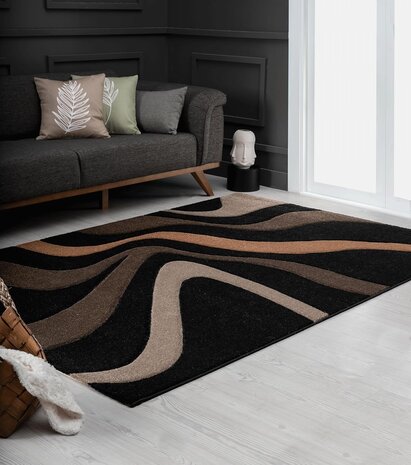 Kristal Modern Braun / Terra Teppich Kristal Modern Braun / Terra Teppich