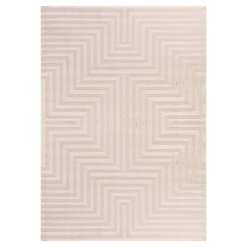 Teppich Cara - Labyrinth Modern Japandi - Beige