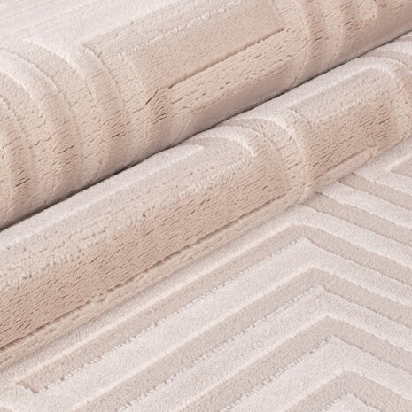 Teppich Cara - Cubico Modern Japandi - Beige Teppich Cara - Cubico Modern Japandi - Beige