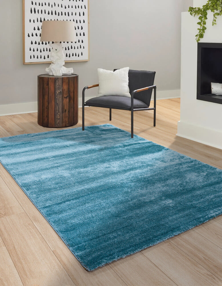 Bolana Teppich - Solid Modern - Hellblau