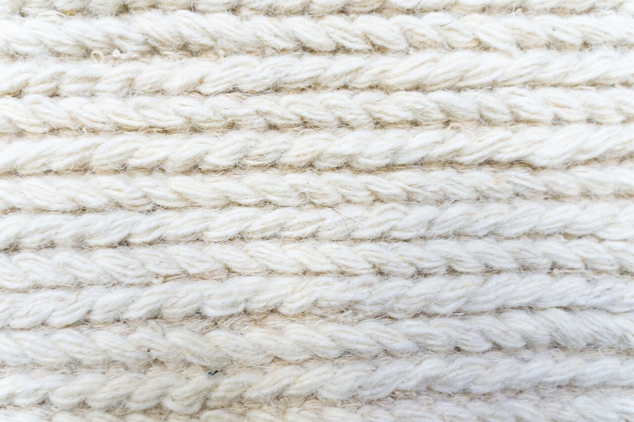 Teppich Rati - Handgewebte Wolle geflochten Modern - Creme Teppich Rati - Handgewebte Wolle geflochten Modern - Creme