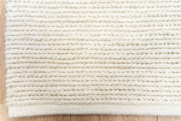 Teppich Rati - Handgewebte Wolle geflochten Modern - Creme Teppich Rati - Handgewebte Wolle geflochten Modern - Creme