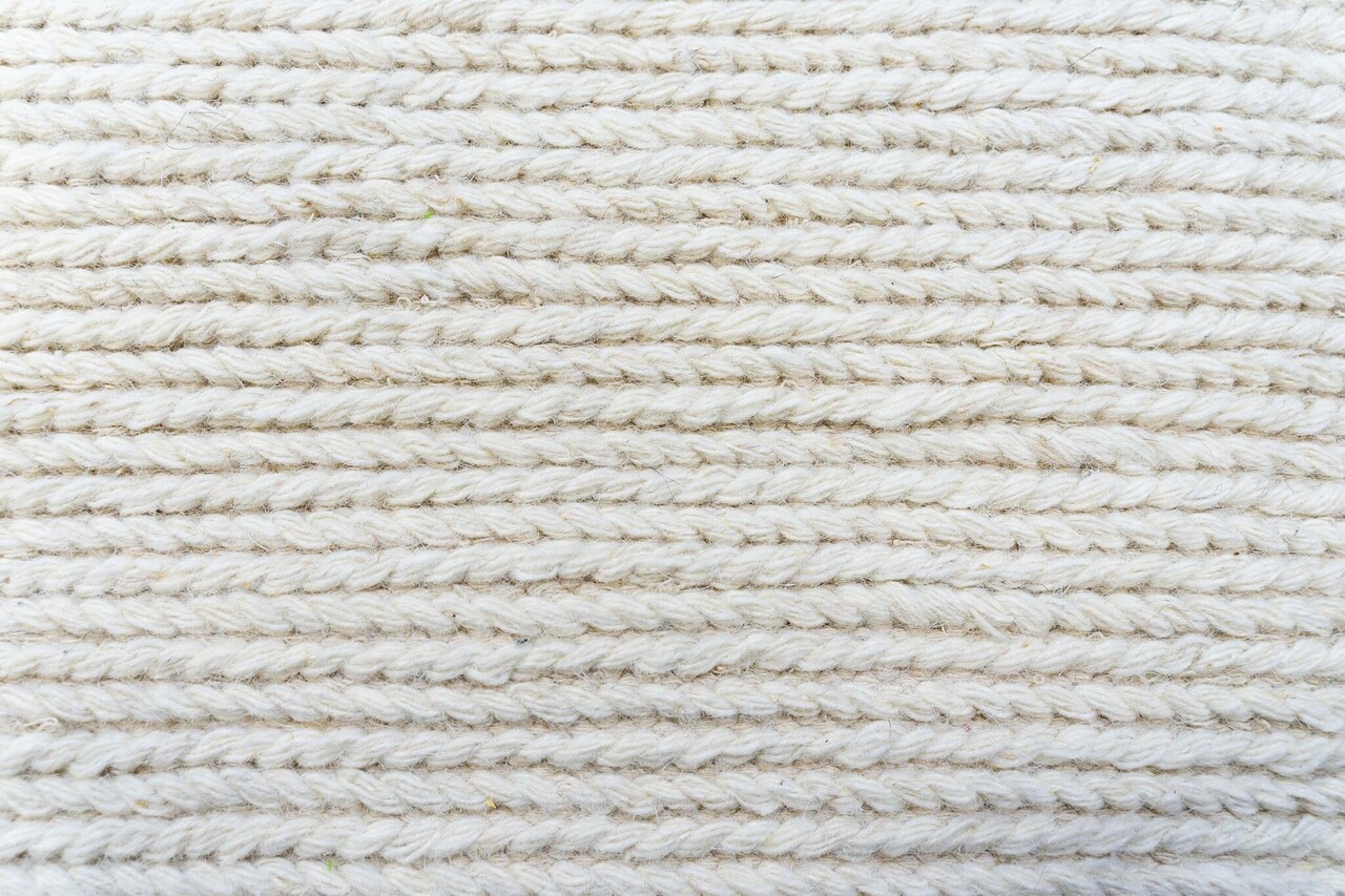 Teppich Rati - Handgewebte Wolle geflochten Modern - Creme Teppich Rati - Handgewebte Wolle geflochten Modern - Creme