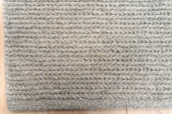 Rati Teppich - Handgewebte Wolle geflochten Modern - Beige / Taupe Rati Teppich - Handgewebte Wolle geflochten Modern - Beige / Taupe