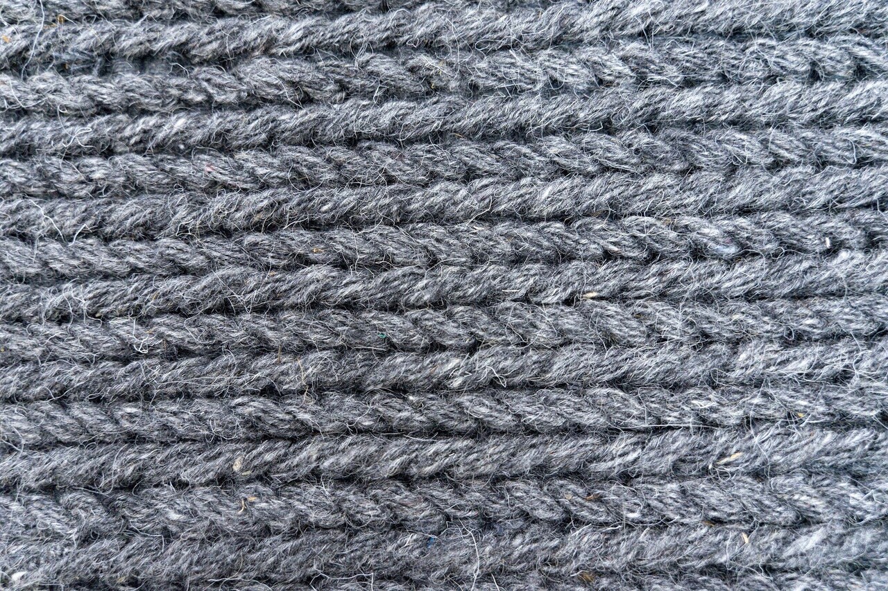 Teppich Rati - Handgewebte Wolle geflochten Modern - Anthrazit Teppich Rati - Handgewebte Wolle geflochten Modern - Anthrazit