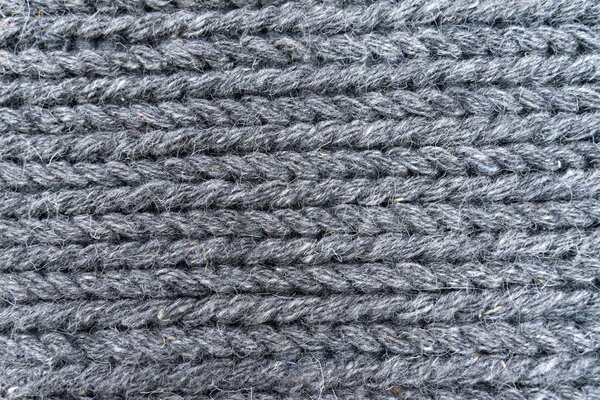 Teppich Rati - Handgewebte Wolle geflochten Modern - Anthrazit Teppich Rati - Handgewebte Wolle geflochten Modern - Anthrazit