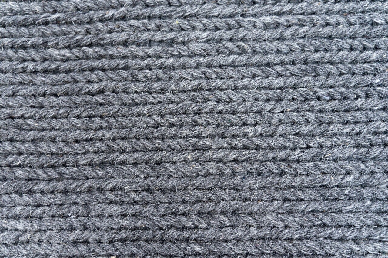 Teppich Rati - Handgewebte Wolle geflochten Modern - Anthrazit Teppich Rati - Handgewebte Wolle geflochten Modern - Anthrazit