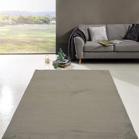 Gemütlicher Vicenza Teppich - Weicher Hochflor - Taupe Gemütlicher Vicenza Teppich - Weicher Hochflor - Taupe