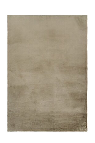 Gemütlicher Vicenza Teppich - Weicher Hochflor - Taupe