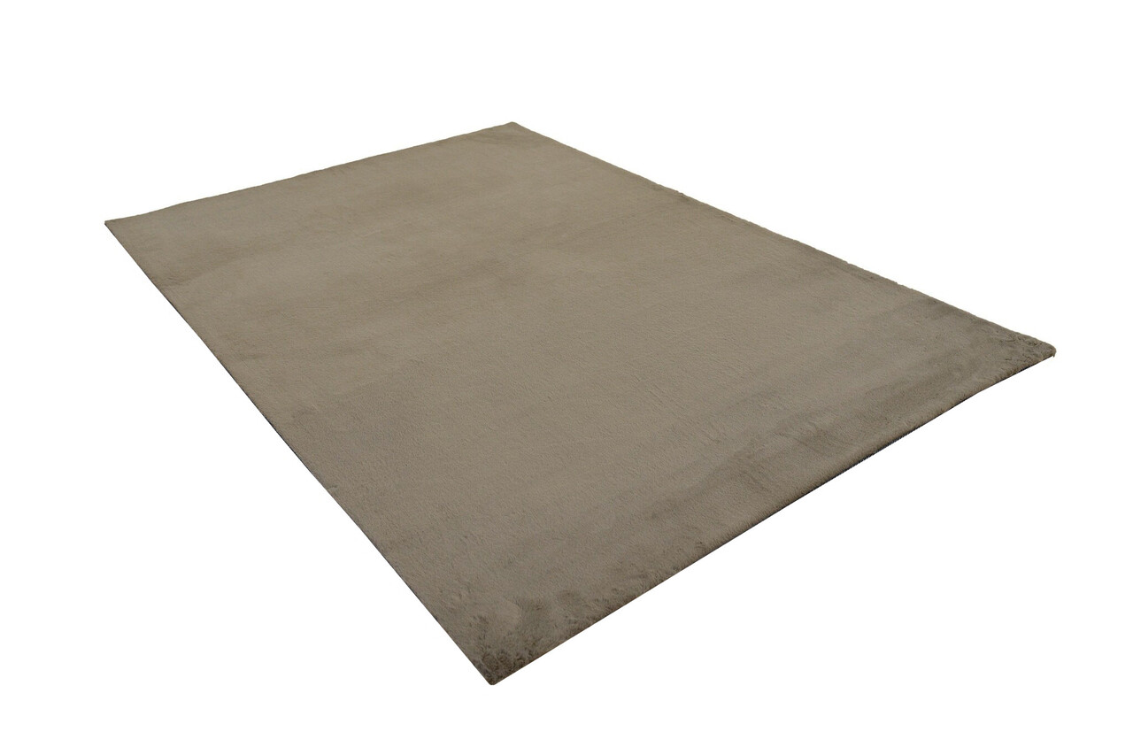 Gemütlicher Vicenza Teppich - Weicher Hochflor - Taupe