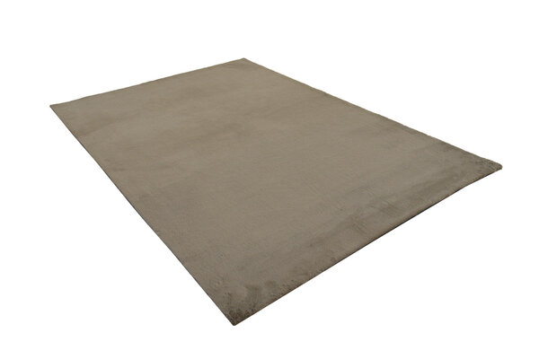 Gemütlicher Vicenza Teppich - Weicher Hochflor - Taupe