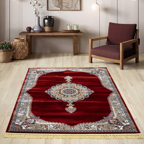 Teppich Isfahan - Oriental Medaillon Classic - Rot Teppich Isfahan - Oriental Medaillon Classic - Rot