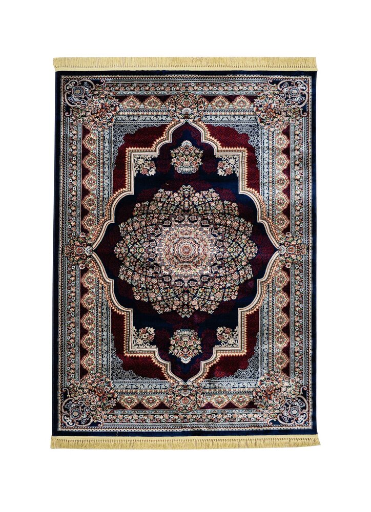 Isfahan Teppich - Oriental Medaillon Klassisch - Blau / Rot Isfahan Teppich - Oriental Medaillon Klassisch - Blau / Rot