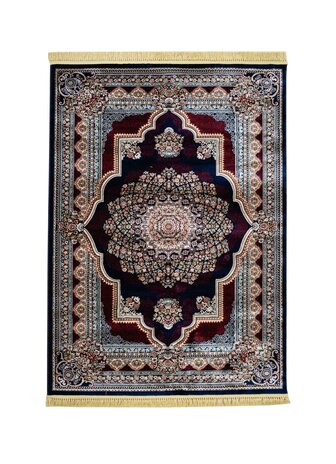 Isfahan Teppich - Oriental Medaillon Klassisch - Blau / Rot Isfahan Teppich - Oriental Medaillon Klassisch - Blau / Rot
