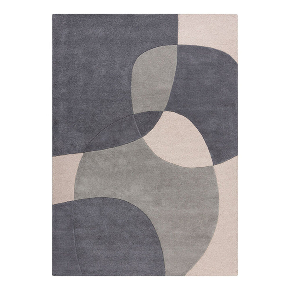 Wollteppich Abstrakt - Rado Glow Grau Wollteppich Abstrakt - Rado Glow Grau