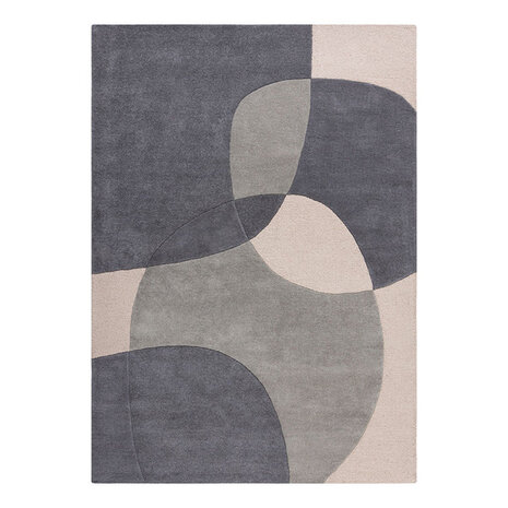 Wollteppich Abstrakt - Rado Glow Grau Wollteppich Abstrakt - Rado Glow Grau