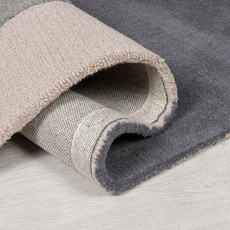 Wollteppich Abstrakt - Rado Glow Grau Wollteppich Abstrakt - Rado Glow Grau