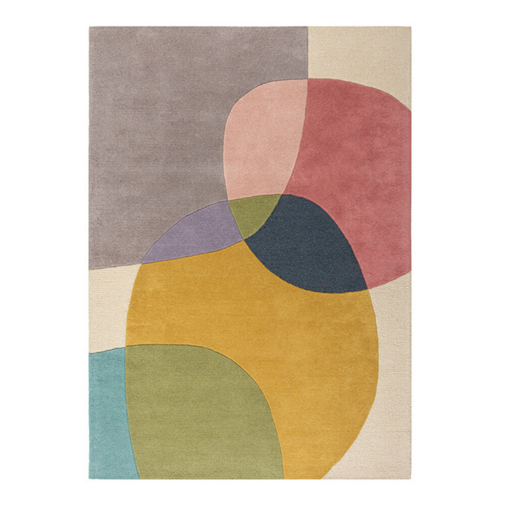 Wollteppich Abstrakt - Rado Glow Bunt Wollteppich Abstrakt - Rado Glow Bunt