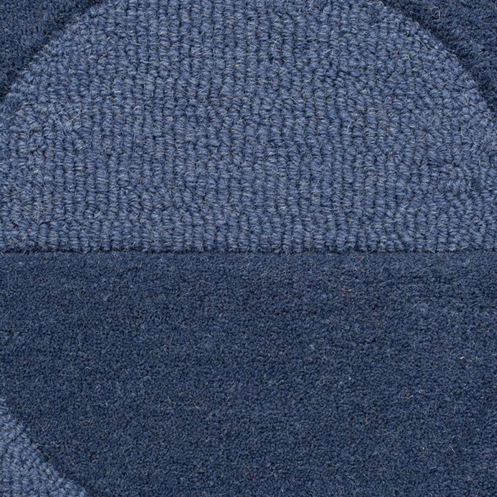 Modern Wollteppich - Gigi Blau Modern Wollteppich - Gigi Blau