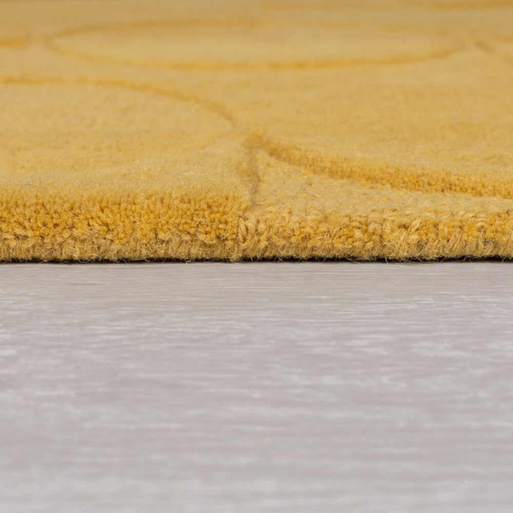 Modern Wollteppich - Gigi Ockergelb Modern Wollteppich - Gigi Ockergelb