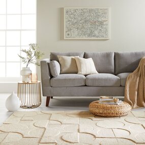 Modern Wollteppich - Gigi Natur / Beige Modern Wollteppich - Gigi Natur / Beige