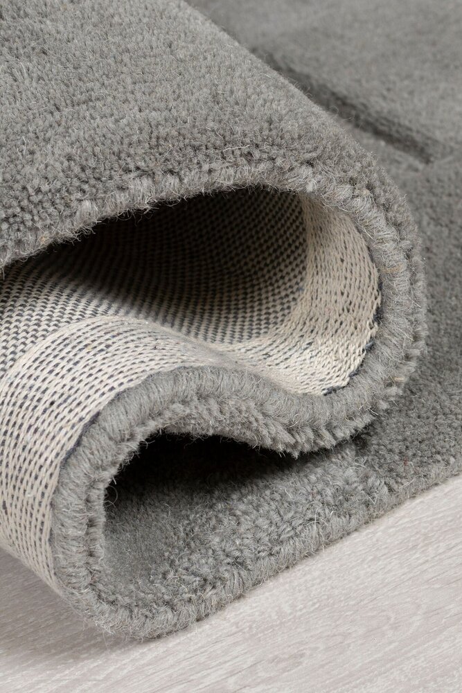 Rund Wollteppich - Gigi Grau Rund Wollteppich - Gigi Grau