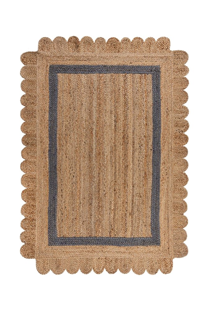Grace Teppich - Jute - Kurzflor Modern - Natur / Grau Grace Teppich - Jute - Kurzflor Modern - Natur / Grau