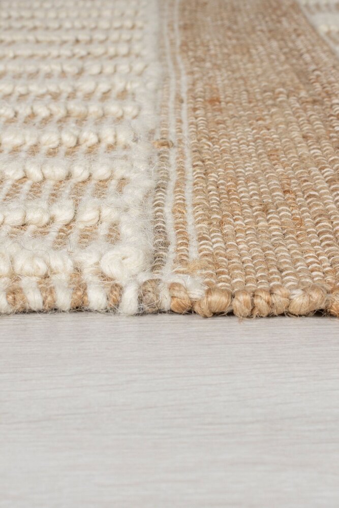 Teppich Medina - Jute - Kurzflor Modern - Natur / Creme Teppich Medina - Jute - Kurzflor Modern - Natur / Creme