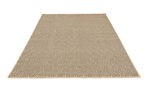 Jute-Look Outdoor-Teppich - Ceres Checkerot Natural / Schwarz Jute-Look Outdoor-Teppich - Ceres Checkerot Natural / Schwarz