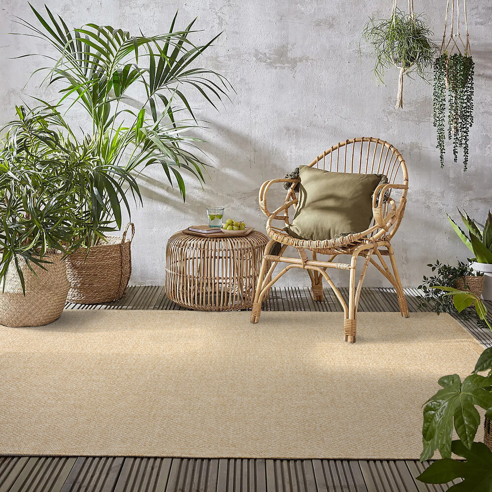 Jute-Look-Teppich für In & Outdoor - Ceres Plain Natural Jute-Look-Teppich für In & Outdoor - Ceres Plain Natural
