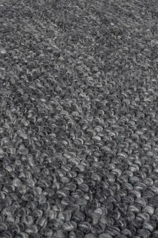 Mineralien Uni-Teppich - Kurzflor - Wolle - Polka dot Modern - Grau Mineralien Uni-Teppich - Kurzflor - Wolle - Polka dot Modern - Grau