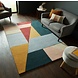 Alwyn Teppich - Kurzflor - 100% Wolle - Geo Modern - Multi / Rosa Alwyn Teppich - Kurzflor - 100% Wolle - Geo Modern - Multi / Rosa