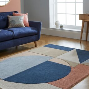 Esre Teppich - Kurzflor - 100% Wolle - Geo Modern - Multi Esre Teppich - Kurzflor - 100% Wolle - Geo Modern - Multi