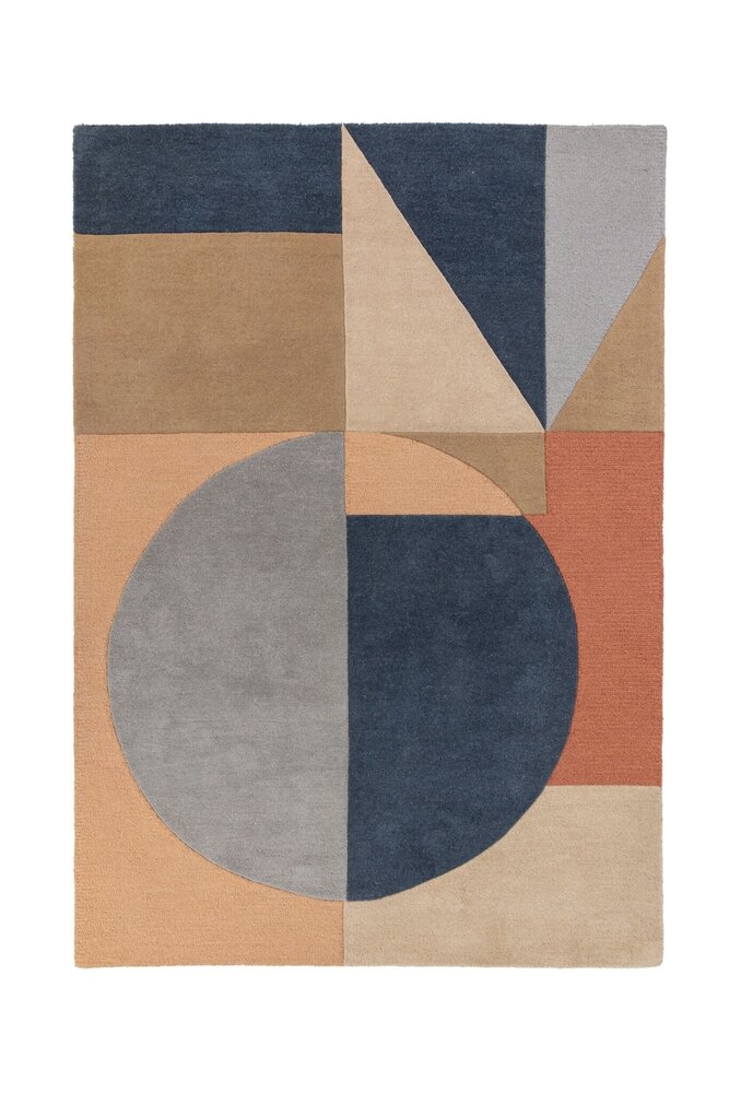 Esre Teppich - Kurzflor - 100% Wolle - Geo Modern - Multi Esre Teppich - Kurzflor - 100% Wolle - Geo Modern - Multi