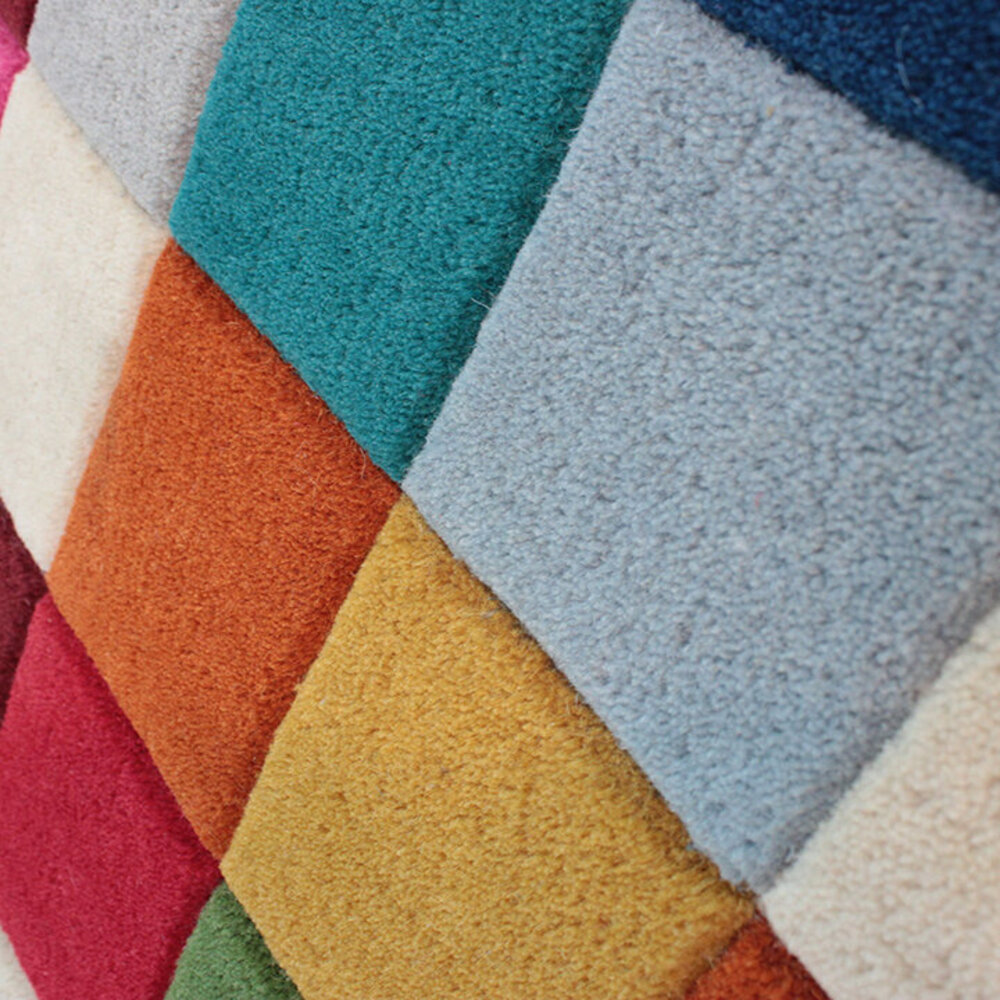 Teppich Lucea - Kurzflor - 100% Wolle - Blocked Modern - Multi