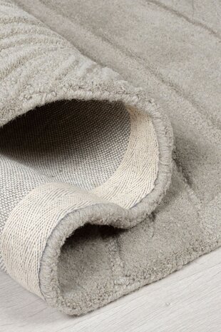 Modern Wollteppich - Lino Leaf Grau Modern Wollteppich - Lino Leaf Grau