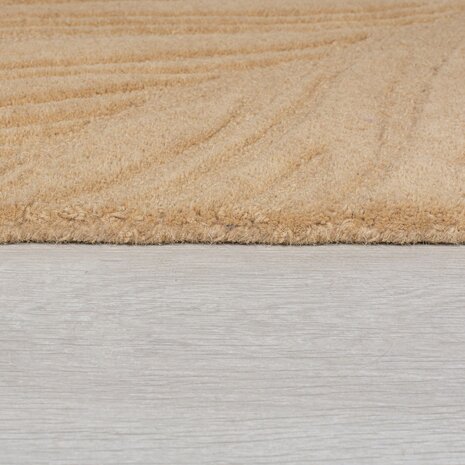 Modern Wollteppich - Lino Leaf Beige Modern Wollteppich - Lino Leaf Beige