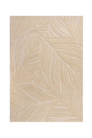 Modern Wollteppich - Lino Leaf Natur / Creme Modern Wollteppich - Lino Leaf Natur / Creme