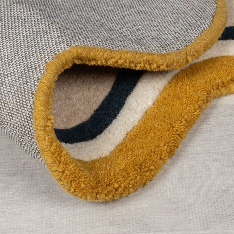 Leo Scallop Teppich - Kurzflor - 100% Wolle - Shell Edge Modern - Multi