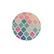 Reverie Teppich Rund Ø 160 cm – Kurzflor – 100% Wolle – Modernes Barock-Design – Rosa / Blau Reverie Teppich Rund Ø 160 cm – Kurzflor – 100% Wolle – Modernes Barock-Design – Rosa / Blau