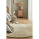 Rund Modern Wollteppich - Lino Leaf Natur / Creme Rund Modern Wollteppich - Lino Leaf Natur / Creme