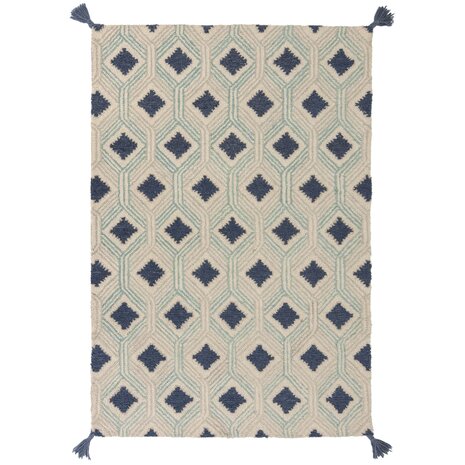 Teppich Marco - Kurzflor Modern - Blau