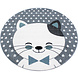 Kinderzimmer Katze Blau Teppich - Rund Kinderzimmer Katze Blau Teppich - Rund