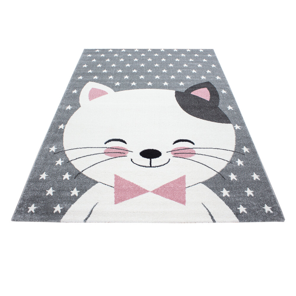 Kinder Kinderzimmer Katze Rosa Teppich - Kinder Kinderzimmer Katze Rosa Teppich -